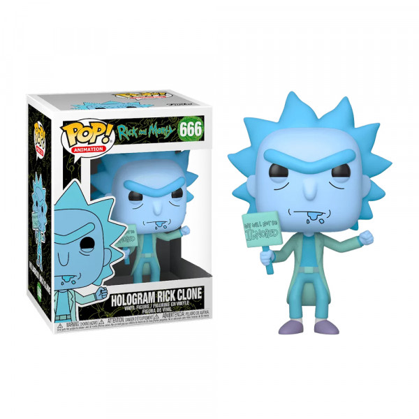 Funko POP! Rick and Morty: Hologram Rick Clone (Exc.)